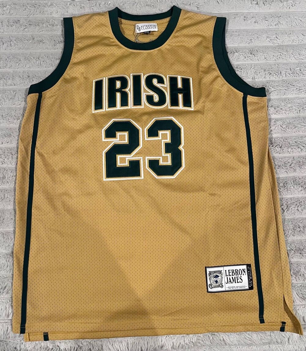 Headgear Classics LeBron James Fighting Irish #23 Basketball Jersey 2XL NWT